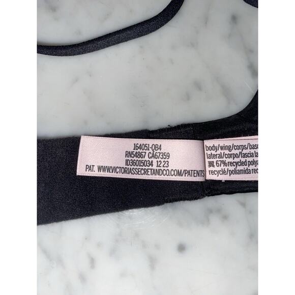 Body By Victoria Lightly Lined Demi Bra 32B Black Padded New 164051 - Picture 4 of 7